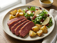 March Special:  Mustard Brown Sugar Glazed Corned Beef Dinner